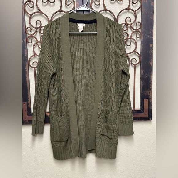Ultra Flirt Sweaters - Ultra Flirt green knit sweater cardigan